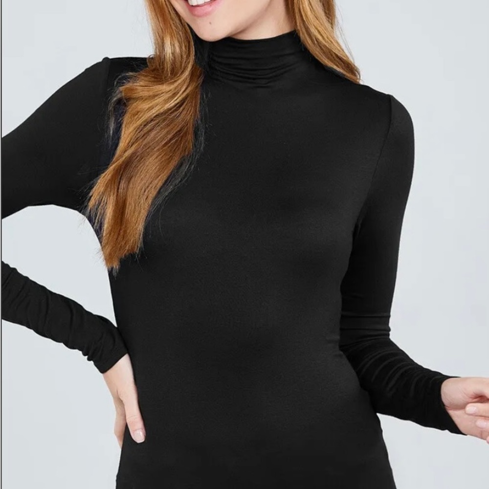 Stretchy basic too long sleeves